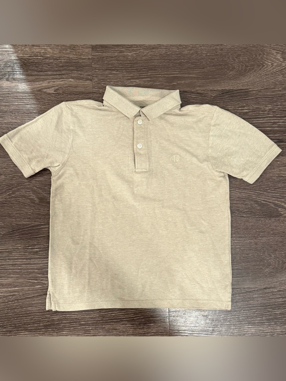 Calvin Klein Jeans Kids Light Beige Polo Shirt